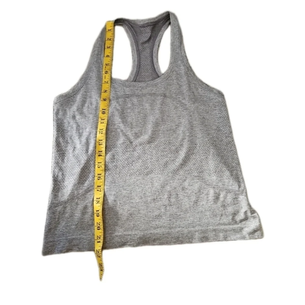 Lululemon Womens Gray Swiftly Tech Racerback Workout Running Tank Top 2.0 8